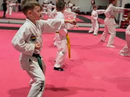 Children training at ManxTKD